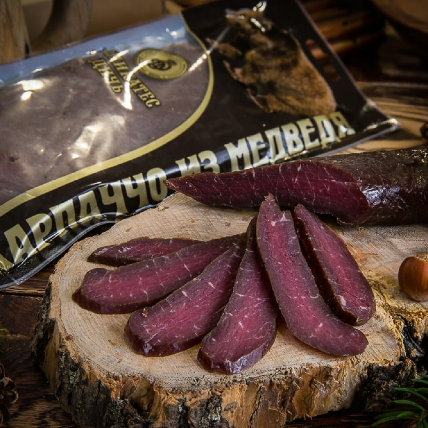 Карпаччо, из мяса Медведя, в подарочной упаковке